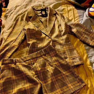 Two piece blazer/short set